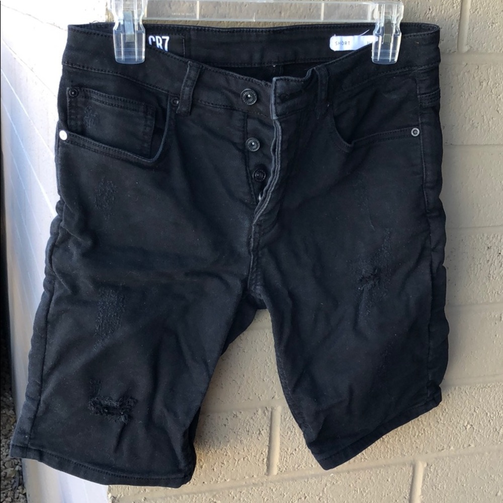 Long black shorts